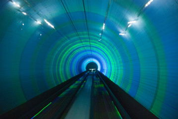 Shanghai sightseeing tunnel