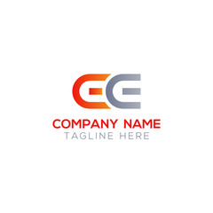 Obraz premium Initial EE Letter Linked Logo. Creative Letter EE Modern Business Logo Vector Template. Initial EE Logo Template Design