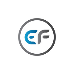 Initial EF Letter Linked Logo. Creative Letter EF Modern Business Logo Vector Template. Initial EF Logo Template Design
