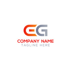 Initial EG Letter Linked Logo. Creative Letter EG Modern Business Logo Vector Template. Initial EG Logo Template Design