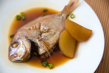 チダイの煮付け　鯛　煮つけ