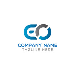 Obraz premium Initial EO Letter Linked Logo. Creative Letter EO Modern Business Logo Vector Template. Initial EO Logo Template Design