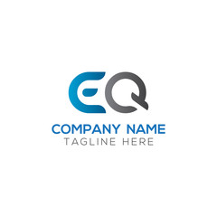 Initial EQ Letter Linked Logo. Creative Letter EQ Modern Business Logo Vector Template. Initial EQ Logo Template Design