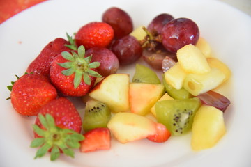 Macedonia Fruits in the Plate