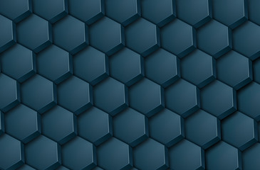 Abstract background 3D hexagons mosaic