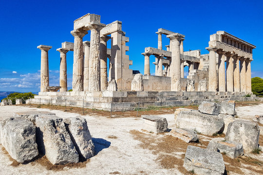Der Aphaiatempel auf der griechischen Insel Ägina