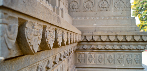 Pune, India- April 13, 2013: Shinde Chhatri, located in Pune, India, is a memorial dedicated to the 18th century military leader Mahadji Shinde. It is one of the most significant landmarks in the city