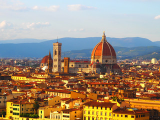 Fototapeta premium View of the city of Florence in Italy
