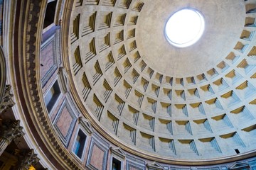 Interior of Rome Pantheon, Italy
