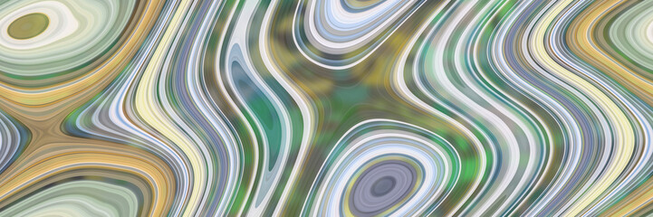 Fototapeta premium Fluid art- abstract 3D illustration. Color mixed- liquid acrylic. Background seamless