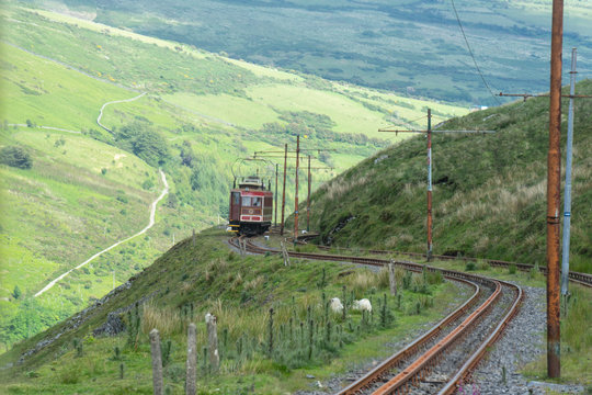 The Snaefell Mountain Railway Is An Electric Mountain Railway On The Isle Of Man.