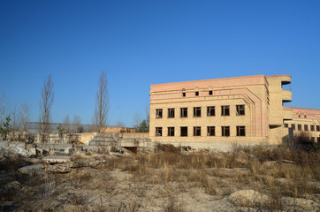 Abandoned construction site of hospital. Abandoned at 1991,during Ukrainian undependence crisis. Kiev,Ukraine