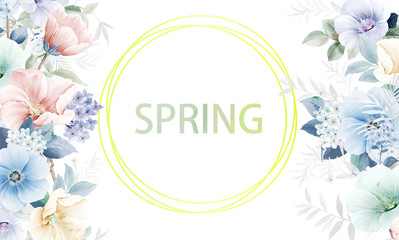  beautiful flowers illustration