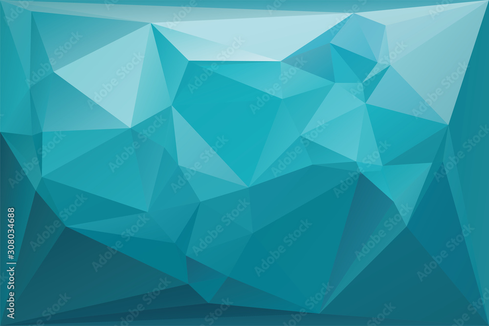 Sticker abstract geometric background with triangles. vector polygonal texture background. blue abstract bus