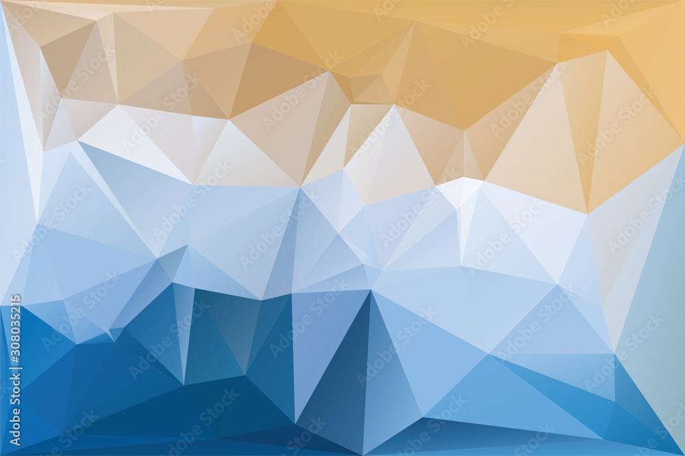 Wall mural abstract geometric background with triangles. vector polygonal texture background. abstract business