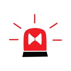 ambulance sirens logo or symbol template simple