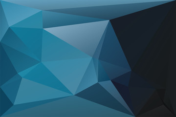 Obraz premium Abstract geometric background with triangles. Vector polygonal texture background. Deep blue abstract business background. Vector illustration.