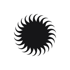 Sun icon vector isolated, sun symbol