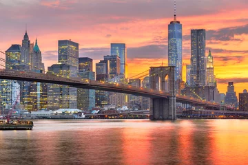Skyline von Lower Manhattan und Brooklyn Bridge © SeanPavonePhoto