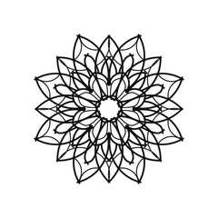 Abstract mandala on white background