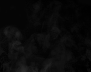 smoke on black background