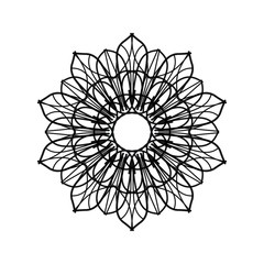 Abstract mandala on white background