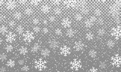 Falling snow background. Vector illustration