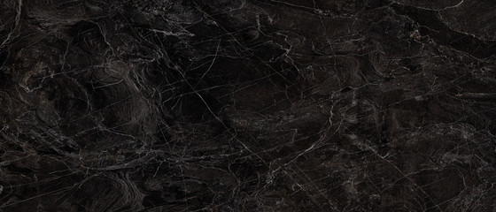 Plakat Luxurious Dark Gray Agate Marble Texture With Brown Veins. Polished Marble Quartz Stone Background Striped By Nature With a Unique Patterning, It Can Be Used For Interior-Exterior Tile And Ceramic.