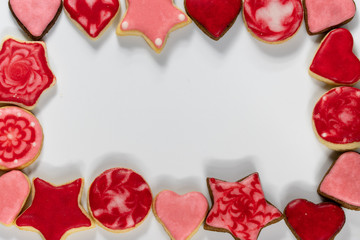 Bright and beautiful cookies for Christmas, New Year.