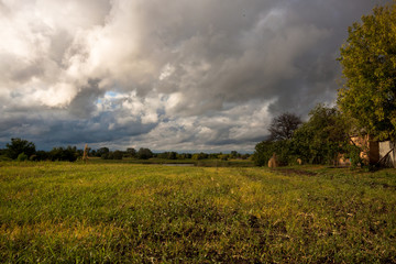 Beautiful scenery before the storm.