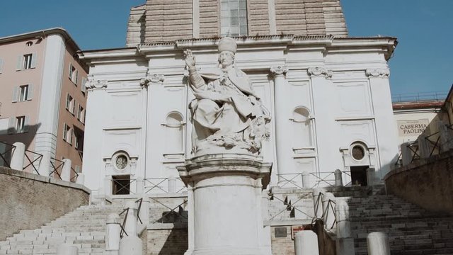 ancient monuments of architecture of Italy. Streets of Rome Florence Milan.Italian architecture