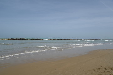 Pescara Seascape by Morning at Spring