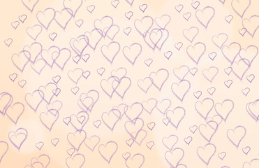 Heart shape Valentine day bokeh background