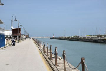 Pescara River by Morning at Spring