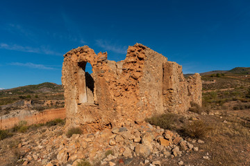 ruined building near the town of Fondon (Almeria)