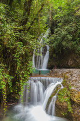Fototapeta na wymiar Waterfall in Qingcheng Back Mountain
