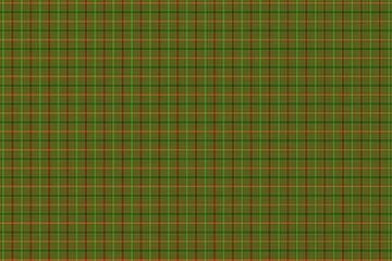Green with red pattern, scottish design illustration