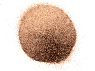 sand on the white background