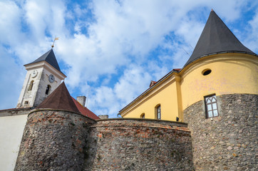 Obraz premium towers of the inner castle Palanok in Mukachevo