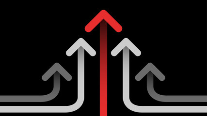 Abstract arrow line movement icon