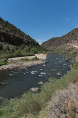 The Rio Grande flowing south.