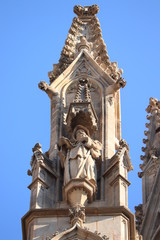 Obraz premium Barcelona, Spain - september 29th, 2019: Gothic Cathedral Barcelona