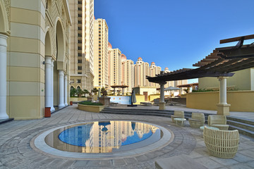 Viva Bahria - administrative district with elite housing area on Pearl Island in Doha, Qatar