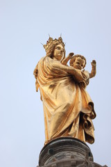 Marseille, France - september 25th 2019: Notre Dame De La Garde cathedral