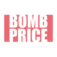 red vector banner bomb price