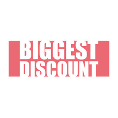 red vector banner biggest discount