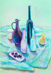 still life in realistic style