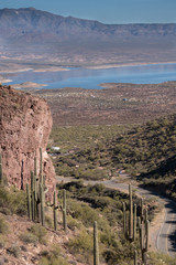 The vertical view from the Tonto national monument in southern Arizona.