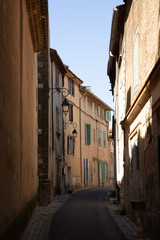 Side street in an old town in southern France