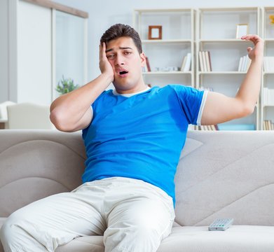 Man Sweating Excessively Smelling Bad At Home